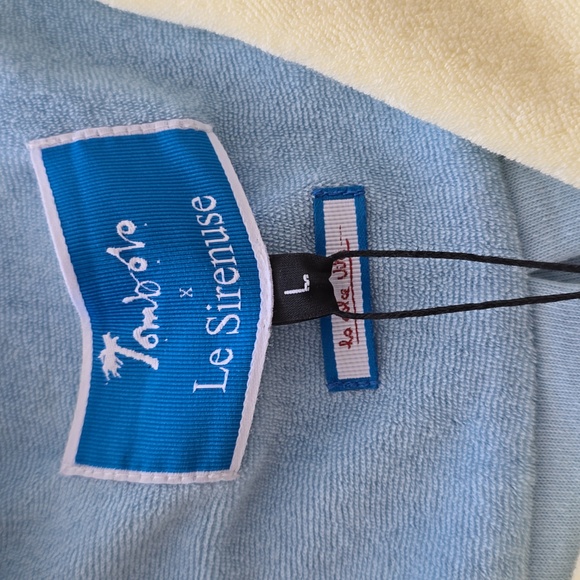 TOMBOLO 'Sirenuse' Limoncello Cabana (Color Block) Men's Large Shirt - Picture 4 of 6